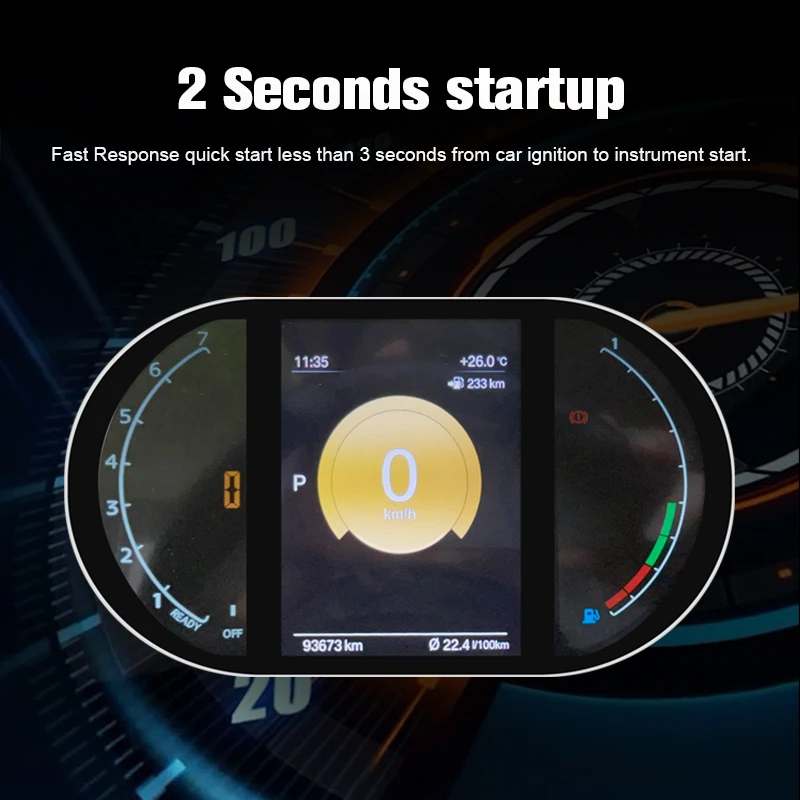 Cyfrowa deska rozdzielcza do BMW MINI R56 R58 R60 2007-2014 Seria prędkościomierz LCD panel przyrządów