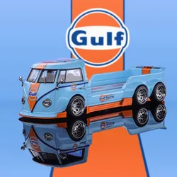 Liberty64 Alloy 1:64 Scale VW T1 Modified Trailer Car Model Adult Classic Collection Gift Display Boy Toy