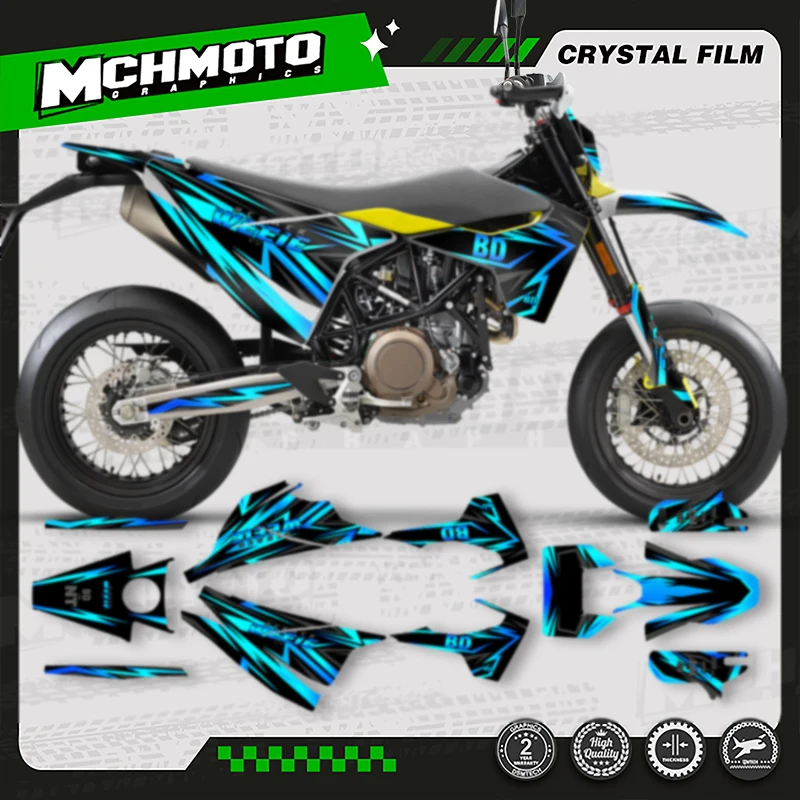 

MCHMFG for Husqvarna Decal 15-20 701 SUPERMOTO ENDURO 2015-2017 2018 2019 2020 Custom Team Graphics Decals Stickers Kit 021