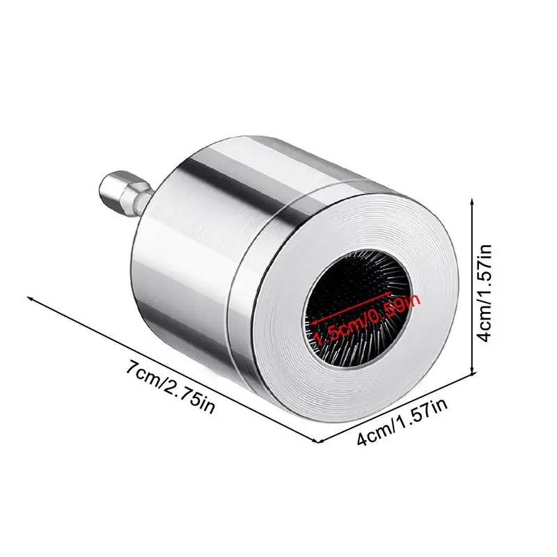 Imagem -05 - Escova de Limpeza de Tubo de Metal de 15 mm Escova de Limpeza de Tubo de Broca de Metal Design Pensativo Ferramenta de Limpeza para Limpeza e Preparação de Cobre