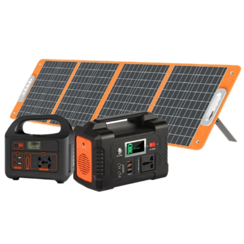 200W Outdoor Portable Power Station Lithium Ion Battery Solar Panel Charging Solar Generator Laptop Mobile Charging Station