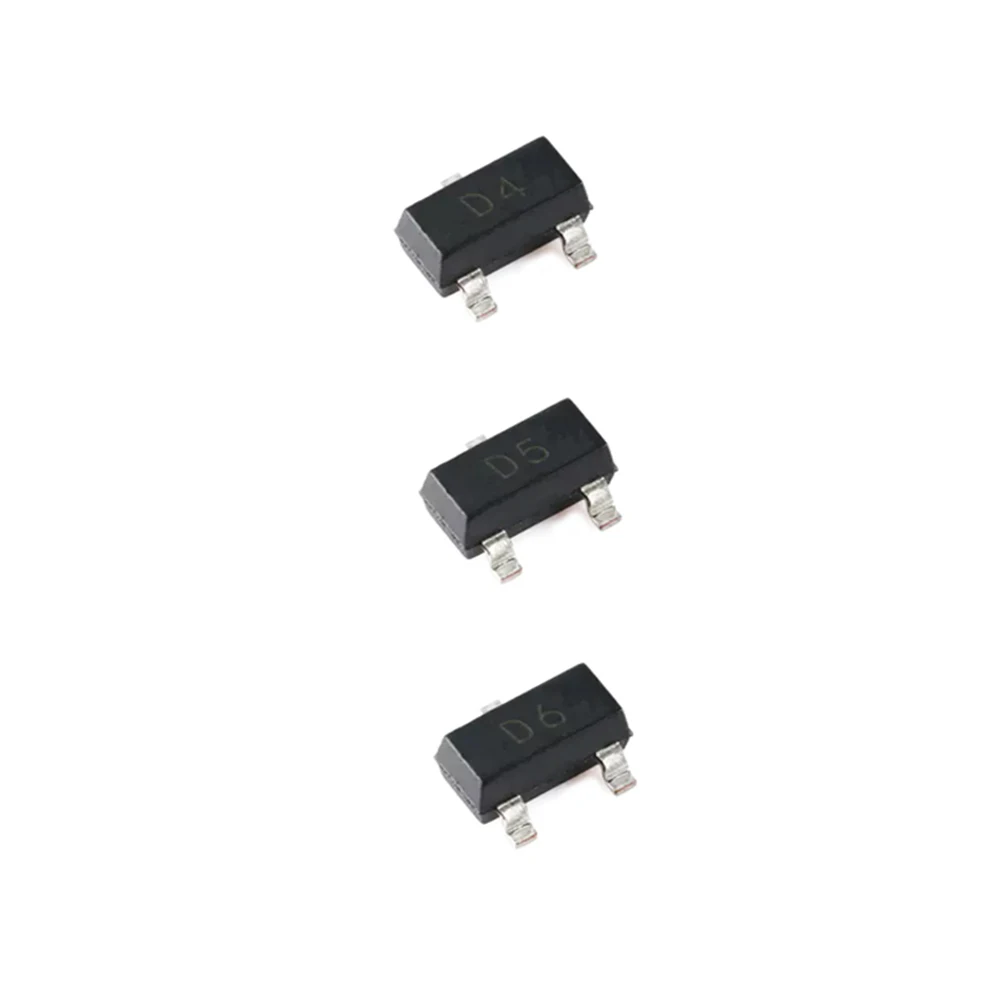 100PCS/Lot MMBD4148 MMBD4148SE D4 MMBD4148CC D5 MMBD4148CA D6 SOT-23 Switching Diode SMD New Good Quality Chipset