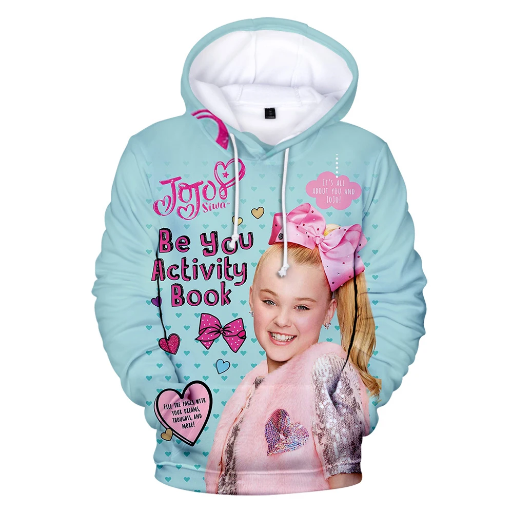 Popular 3D Printed JOJO SIWA Hoodies Men Women Sweatshirts Fashion Autumn Hip Hop Long sleeve Pullovers Casual Girls Tracksuits