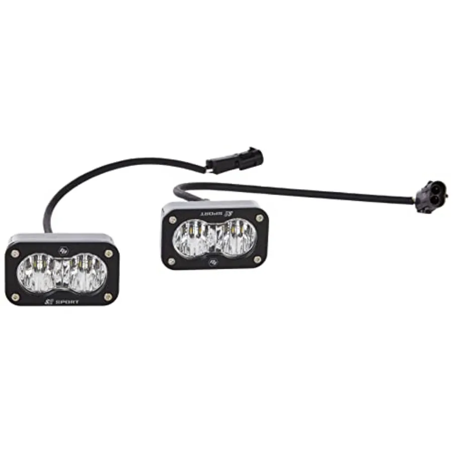 S2 Sport Black LED Light Pod Pair 2PCS LED مع حزام الأسلاك لتحسين الرؤية في القيادة على الطرق الوعرة وركوب الليل على نطاق واسع #1