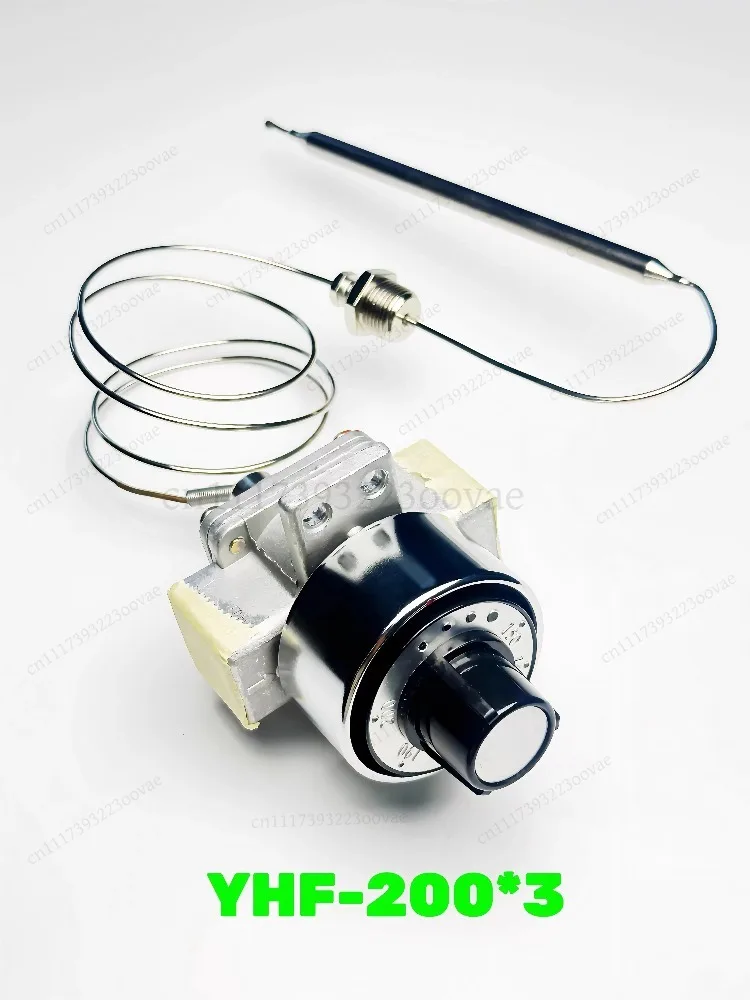 Gas Fryer Temperature Control Valve 160-220°C Thermostatic Regulator for Commercial Kitchen, Replacement Parts