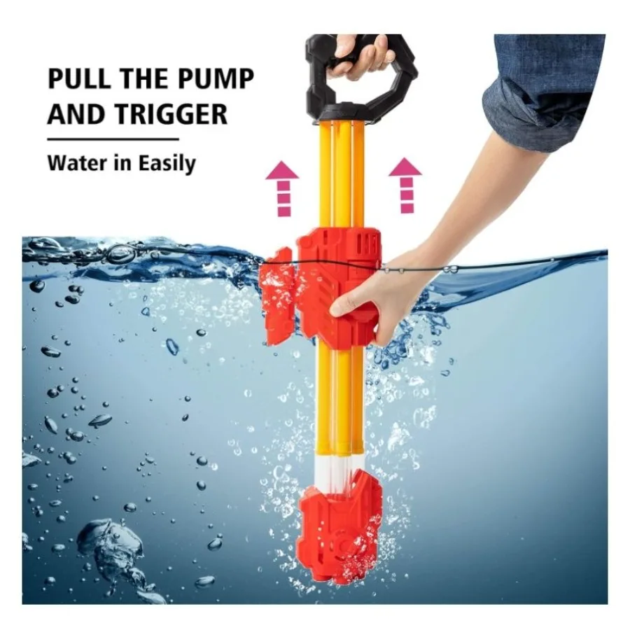2er-Pack Wasserpistole für Super-Spritzpistolen, Wasserspeaker, Blaster für Teenager und Erwachsene, Sommer-Wasserkampfspielzeug im Freien für Schwimmbad
