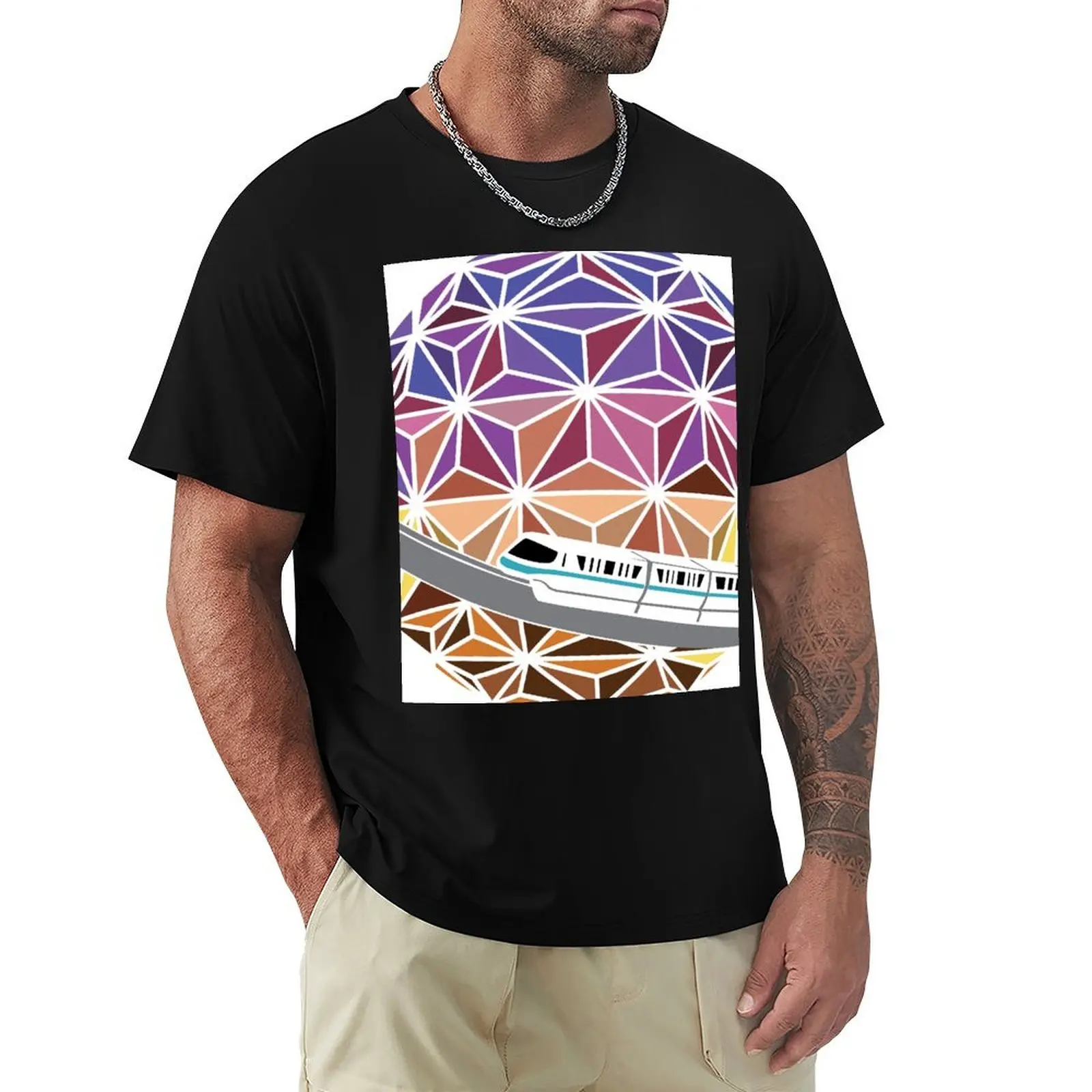 

Spaceship Saturn With Teal Monorail T-Shirt vintage clothes T-shirts oversize valentines boutique clothes vintage t shirt men