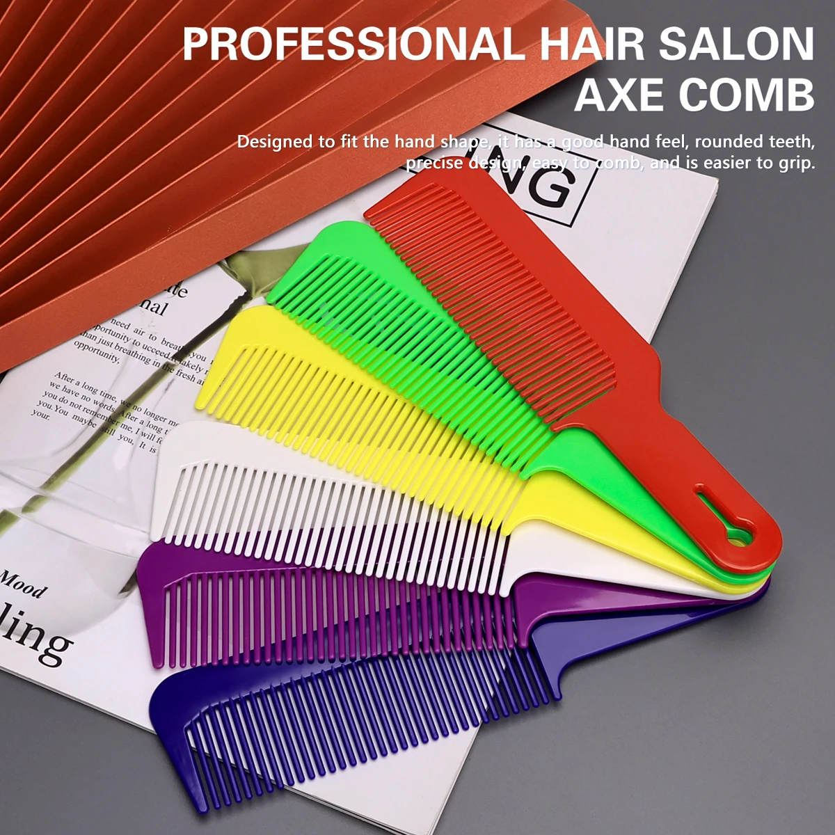 6 farben Professionelle Haar Kämme Friseur Friseur Haar Schneiden Pinsel Anti-statische Verwicklung Pro Salon Haarpflege Styling Werkzeug