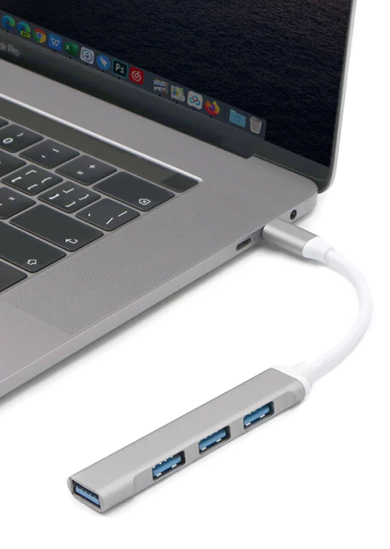4Port USB 3.0 Hub USB Hub High Speed Typ C Splitter 5 Gbit/s für PC Computer Zubehör Multiport HUB 4 USB 3.0 2.0 Ports – Detail 4