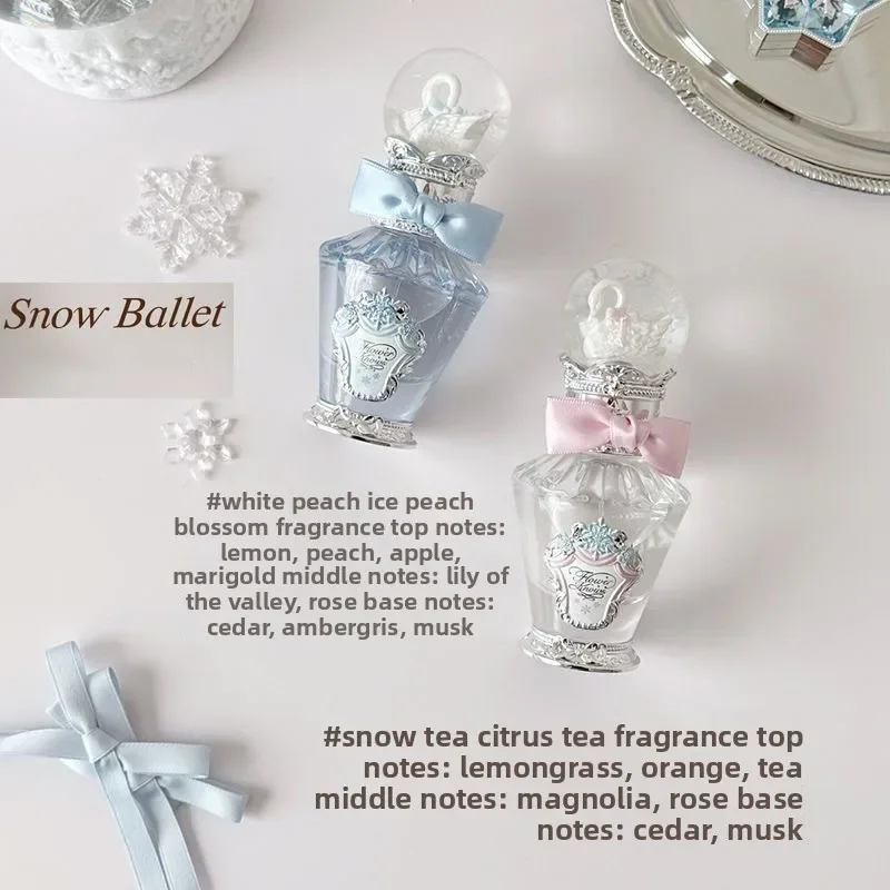 Flowerknows Snow Ballet Perfumes Ribbon Ballet Fruity Floral & Swan Soloist Woody Floral,Long-Lasting Fragrance Perfume