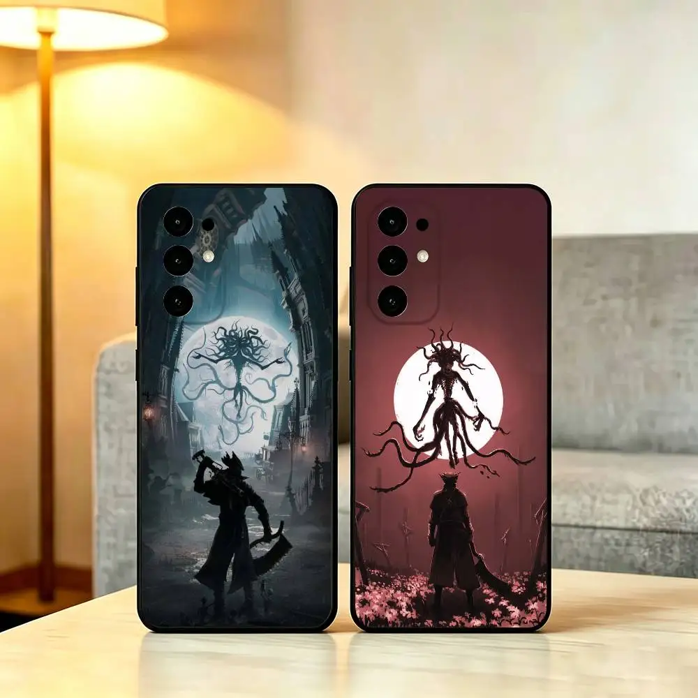 Classic Game B-Bloodborne Phone Case For Samsung S25,S24,S21,S22,S23,S30,Ultra,S20,Plus,Fe,Lite,Note,10,Soft Black Cover