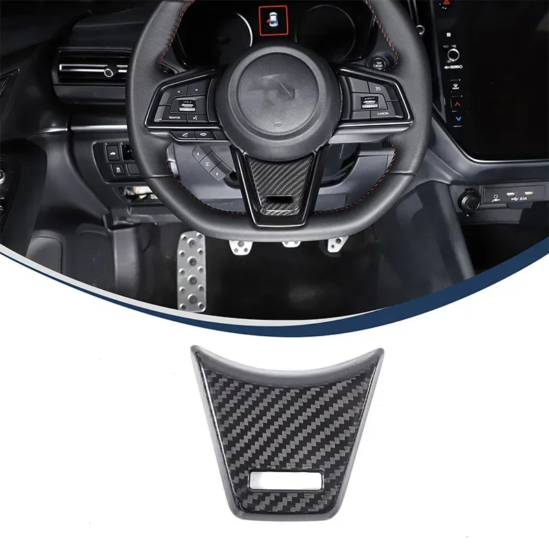 

For Subaru WRX 2022+ Car Steering Wheel Chin Decorative Cover Real Carbon Fiber Interior Accessories 1 Pcs