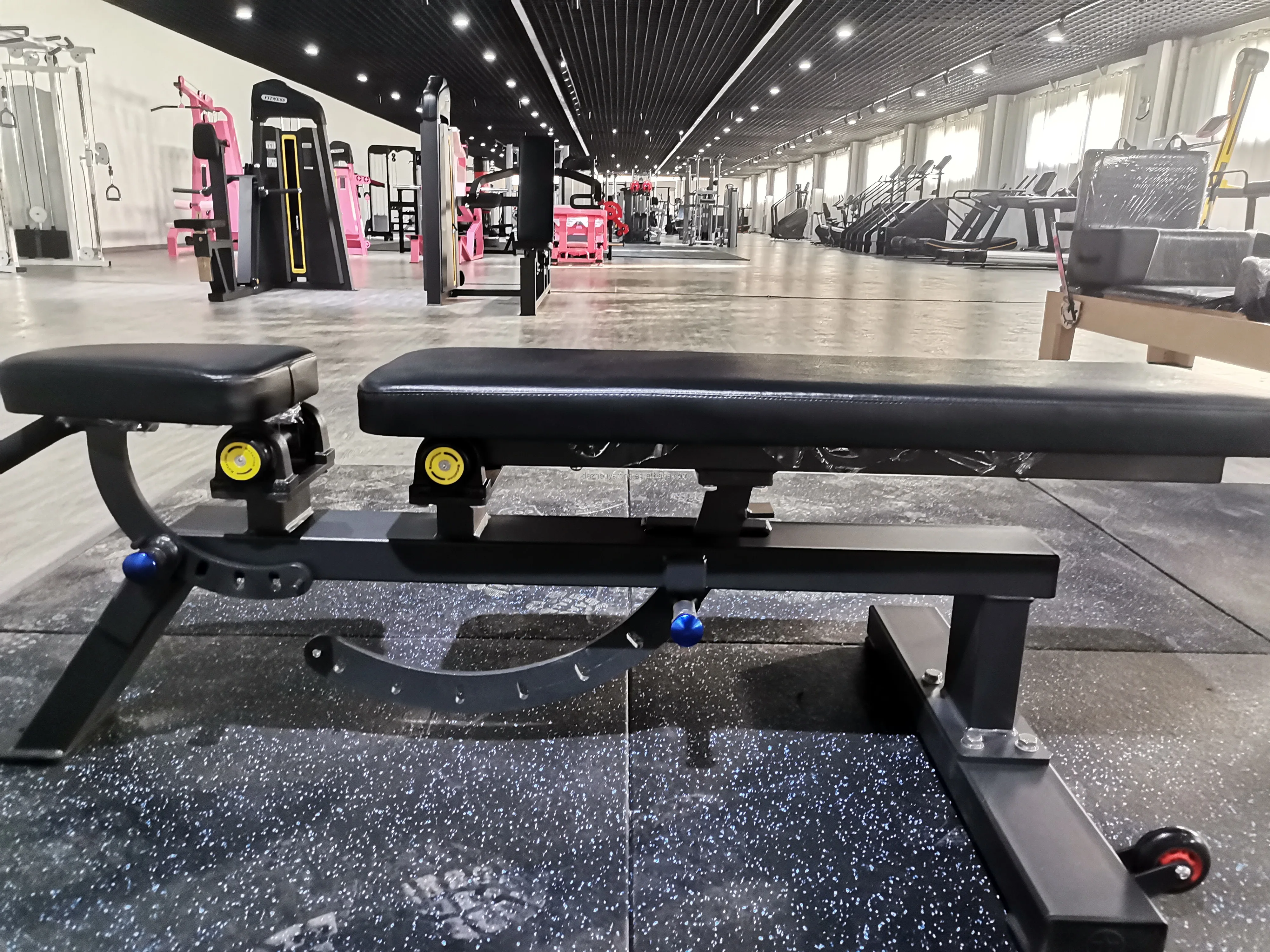 &c Durable Multi-purpose Foldable Fitness Dumbbell Stool Indoor Muscle Training Adjustable Dumbbell Bench for Bodybuilding Metal