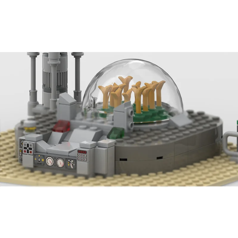 Stad Street View Model MOC Bouwstenen Woestijn Architectuur Modulaire Technologie Kinderen Vakantie Geschenken Monteren Speelgoed Pak