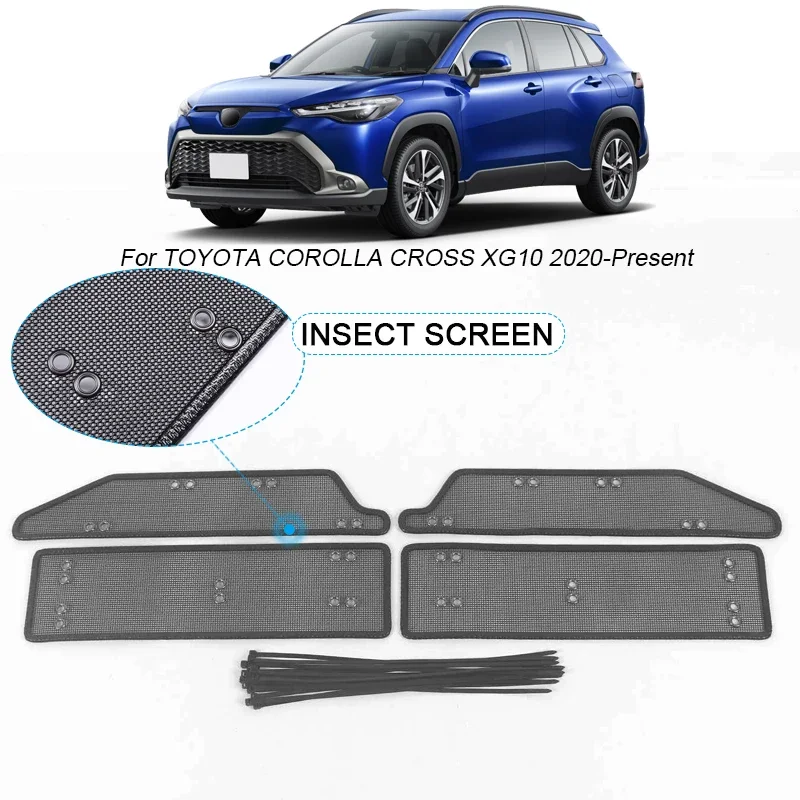 Car Insect-proof Air Inlet Protection Cover For Toyota Corolla Cross XG10 2020-2025 Airin Insert Net Vent Racing Grill Filter