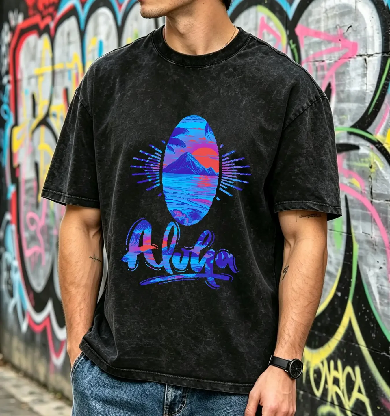washed T Shirt Surf Funny Aloha Lover Hawaiian Islands Baseball cap Snapback Caps Knitted Hat vintage Washed designer clothes