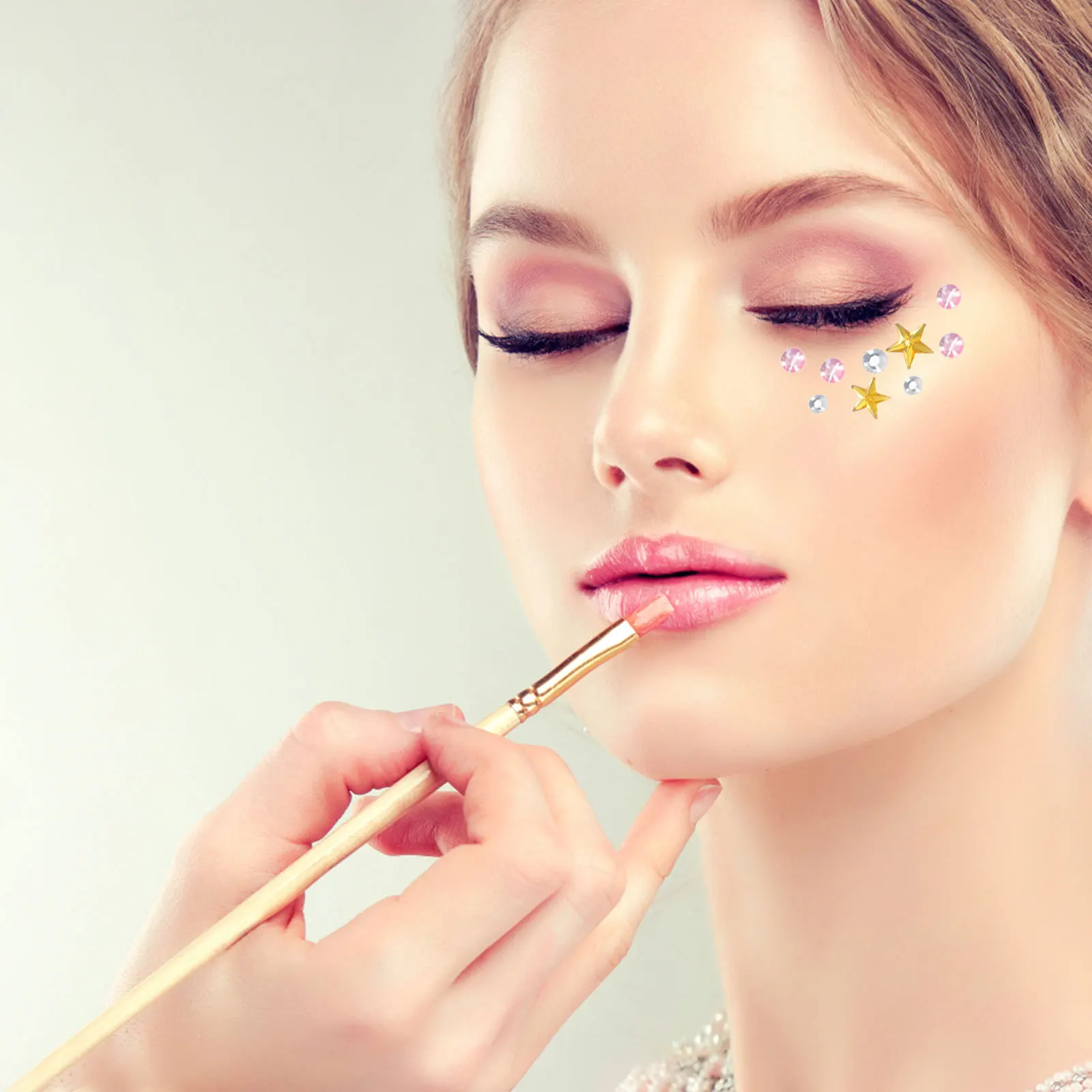 

Children Sticker Diamonds Eye Face Rhinestone Body Gems Self Adhesive Temporary Crystal Decals For Halloween Rave Festival