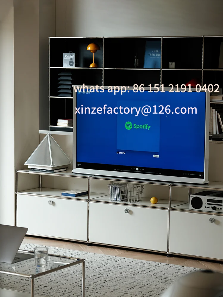 

Customizable Stand Cabinets Corner Metal Storage Display Cabinet Living Room Furniture