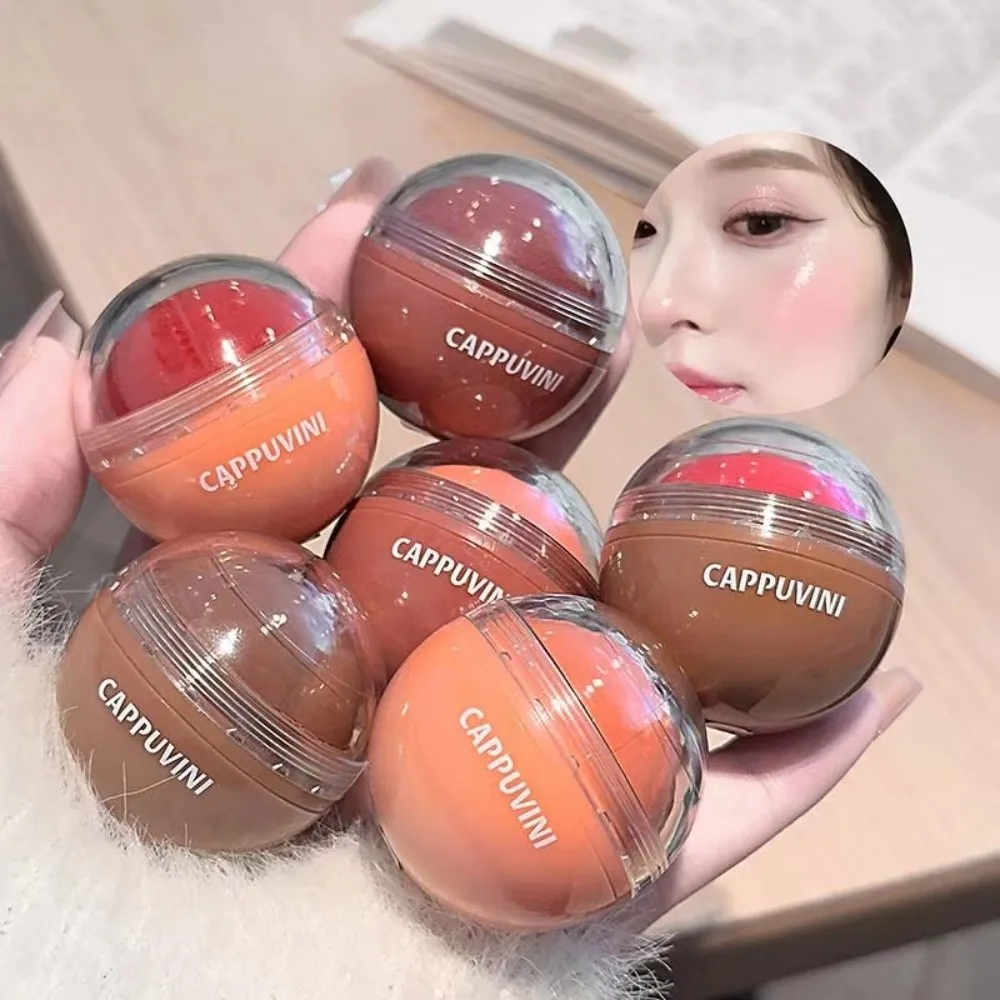 Brightening Face Juice Blush Ball Easy Color Multi-Use Water Light Blusher Natural Redness Suitable for Lips and Cheeks