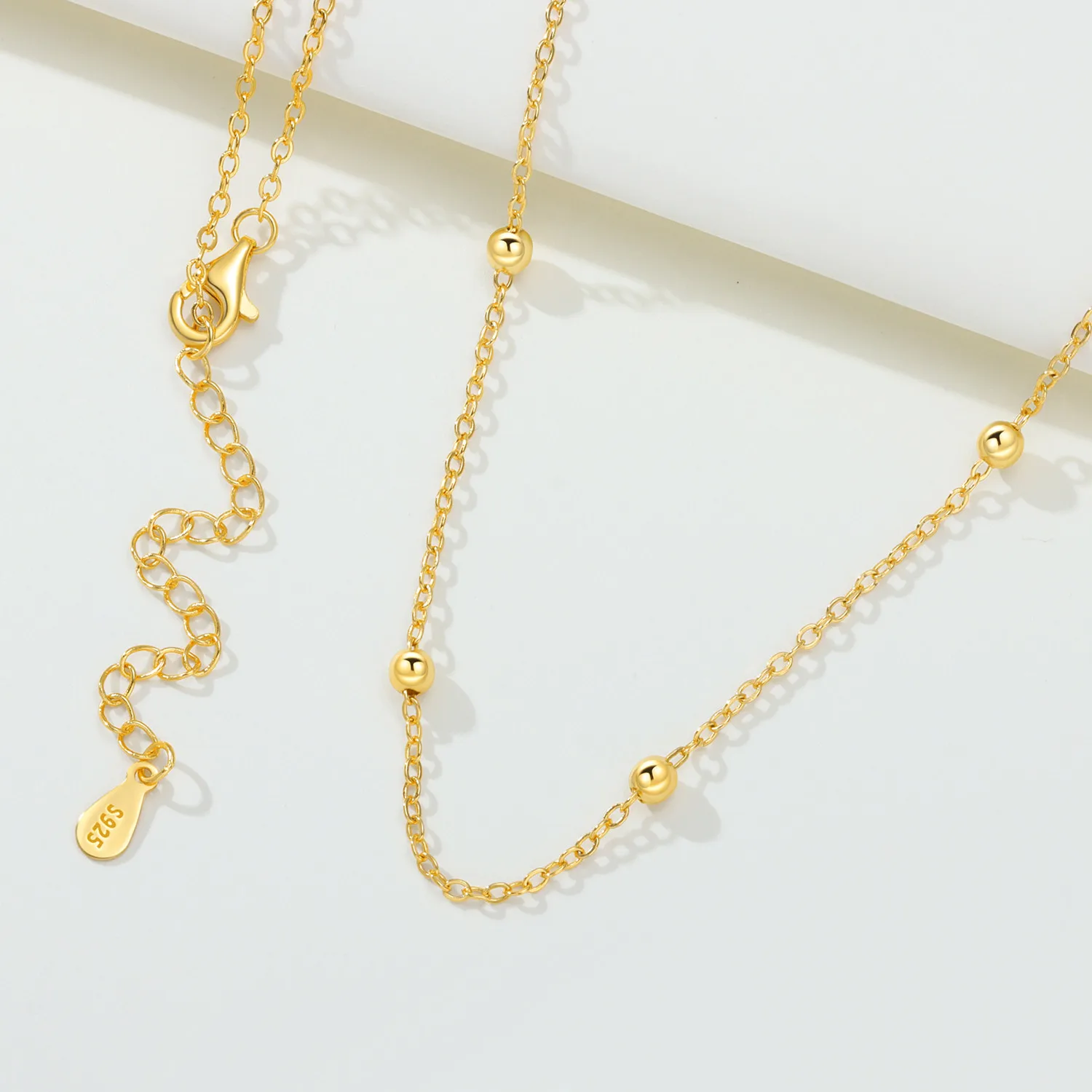 Orstarry S925 Sterling Silver 18k Gold Versatile Pearl Chain Pendant Necklace for Women Birthday Gifts Fashion Jewelry