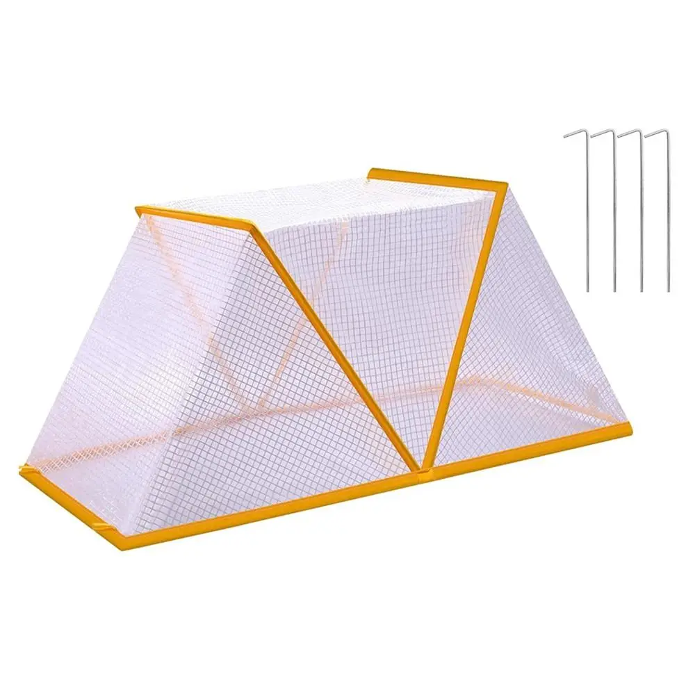 

Arch-Shaped Plastic Garden Greenhouse Tent Seedling Protection Temperature Control Foldable Plant Protective Cover Portable