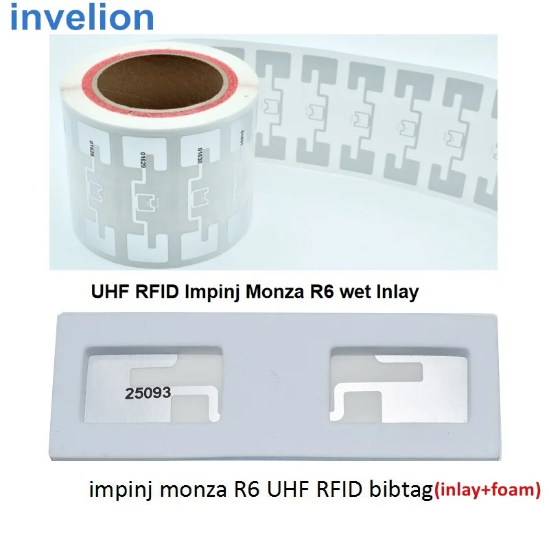 Marathon Run Timing Race Chip Low Cost 1-15meters UHF RFID Tag Long Range Smartrac Dogbone Wet Inlay With Impinj Monza R6 Chip