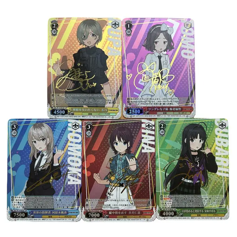 Anime & Manga Weiss Schwarz DIY ACG Taki Shiina Momoka Kawaragi Ijichi Nijika Toys for boys Game Collectible Cards Birthday Gift