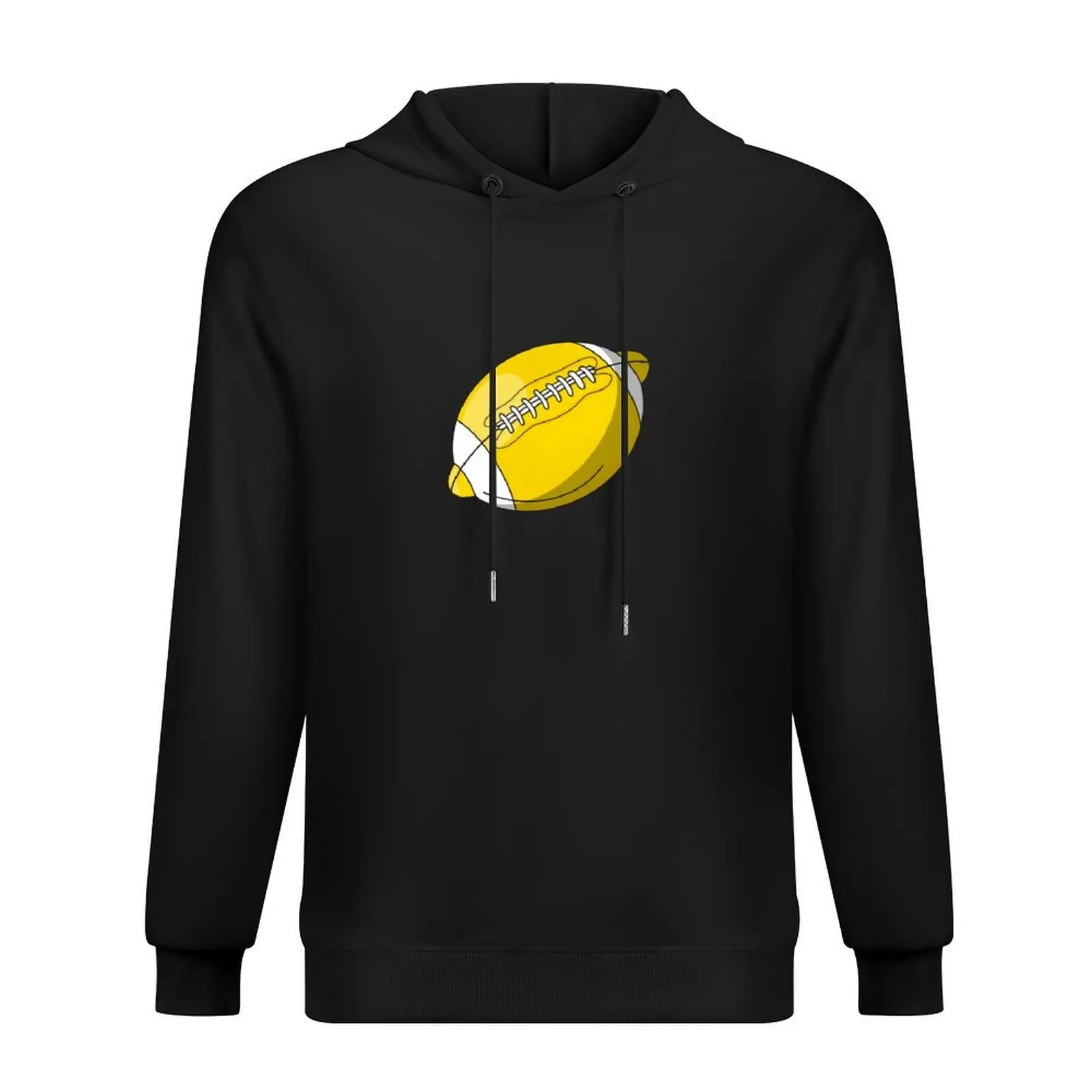 

Yellow lemon football Hoodie autumn jacket men autumn clothes men's sweat-shirt fashion men new hooded tee