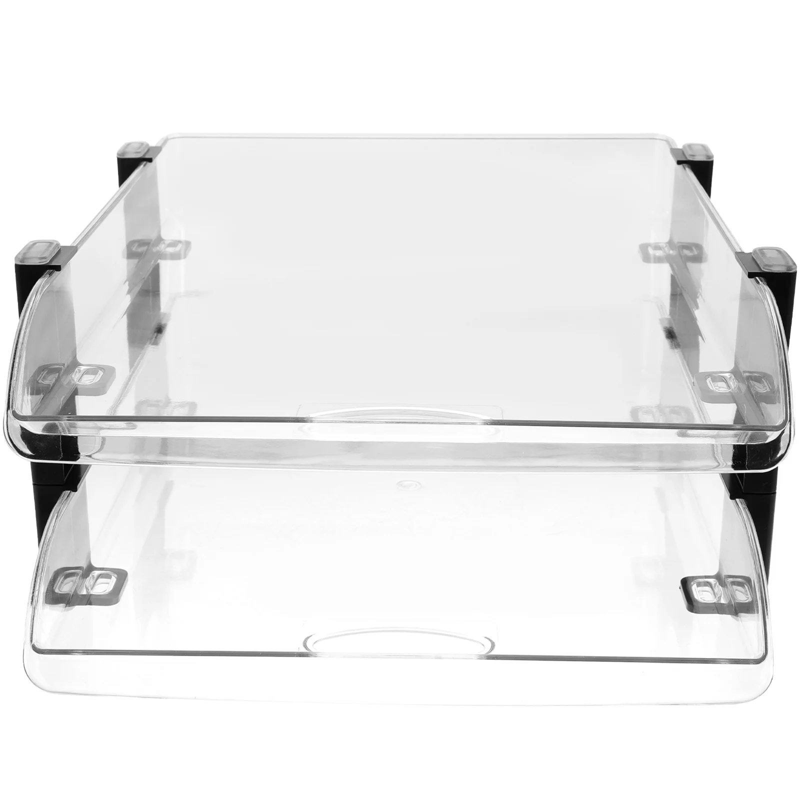 

Desktop Storage Rack Paper Tray Organizer for Desk File Document Magazine Papers Transparent Acrylic Letter Office Home Use