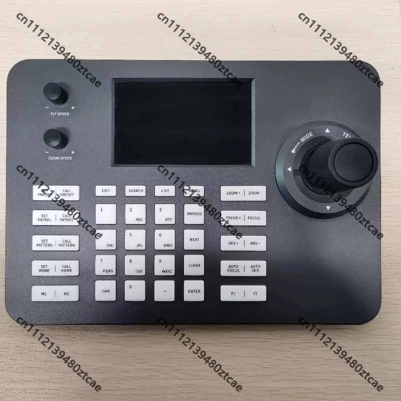 4‑D Network Control Keyboard ONVIF Protocol Compatible with Hikvision PTZ Dome Display Screen Imported Joystick PTZ Controller