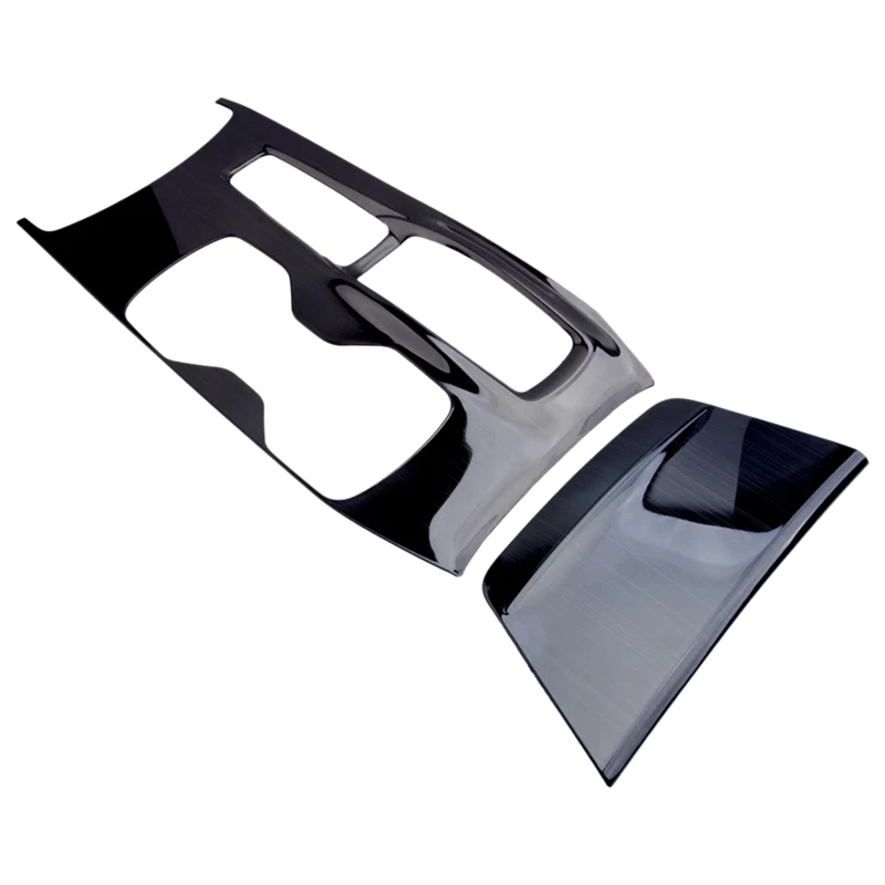 

2 шт. черная титановая центральная консоль переключения передач Панель Обшивка Рамы Подходит для Honda Accord 2018-2020