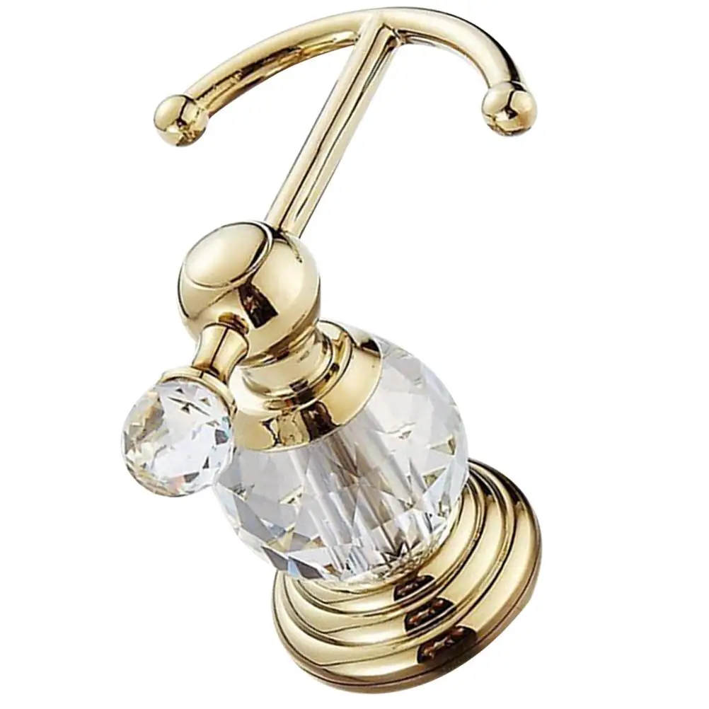 

Golden Clothes Hook Heavy Duty Wall Mounted Punching Hooks Metal Hangers Bathroom Towel Holder Wardrobe Kitchen Balcony Study