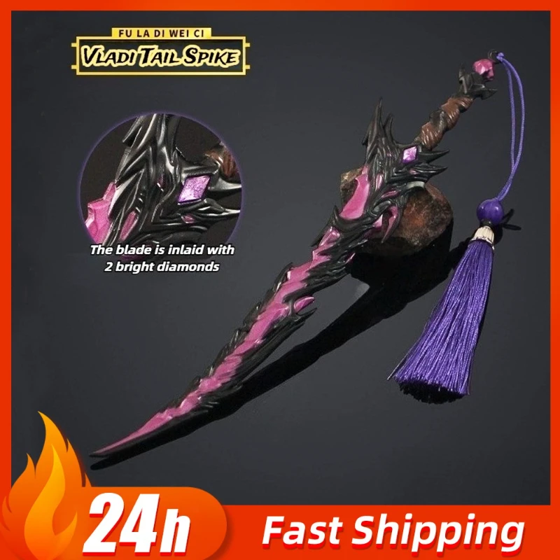 8.66in Game For Peace Peripherals Vladi Tail Spike Game Melee Knife Cosplay Props Collectible Models Ornaments Boys Toys Gifts