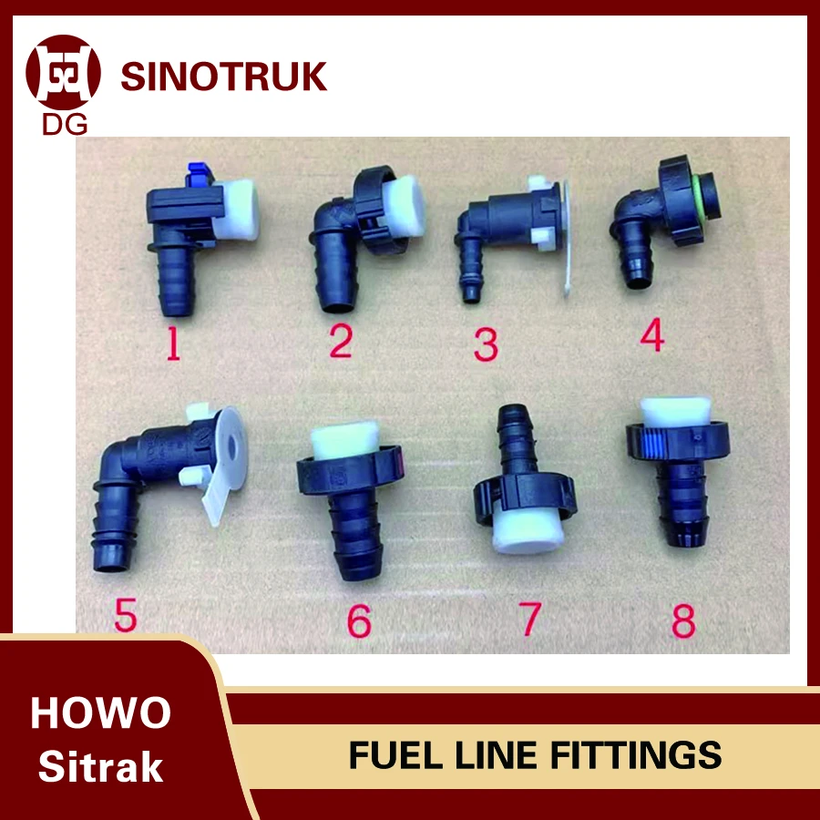 Truck Fuel Line Fittings Female Quick Connector Plastic Joint for Sinotruk Sitrak Parts Fuel Pipe Connector