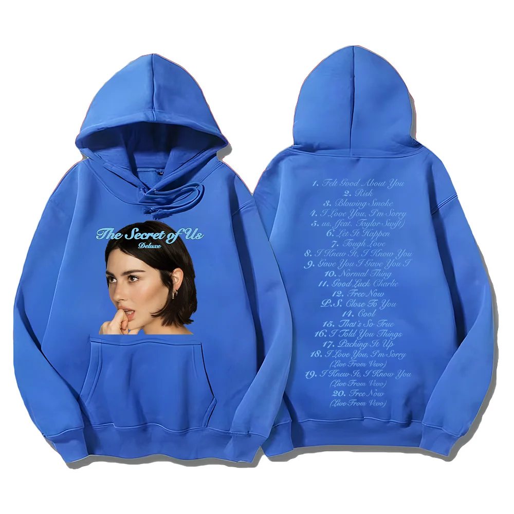 Gracie Abrams New Song The Secret of Us Deluxe Hoodie Creative Trends Sweatshirt Fashion Versatile Pullover Fall Women Men Hoody