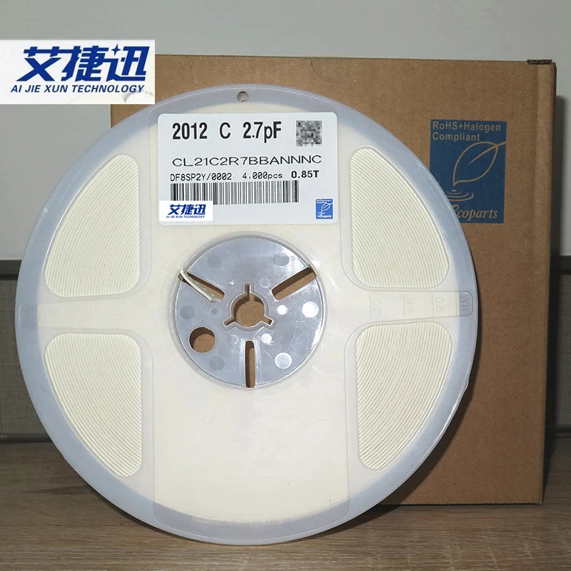 4000/Reel CL21C2R7BBANNNC 0805 2.7pF 2R7B 50V ±0.1pF C0G CHIP Capacitance