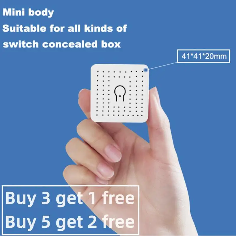 

MINI Smart Switch Wifi 16A Supporte 2-way Control Timer Wireless Switch Mart Home Automation Compatible With Alexa Home