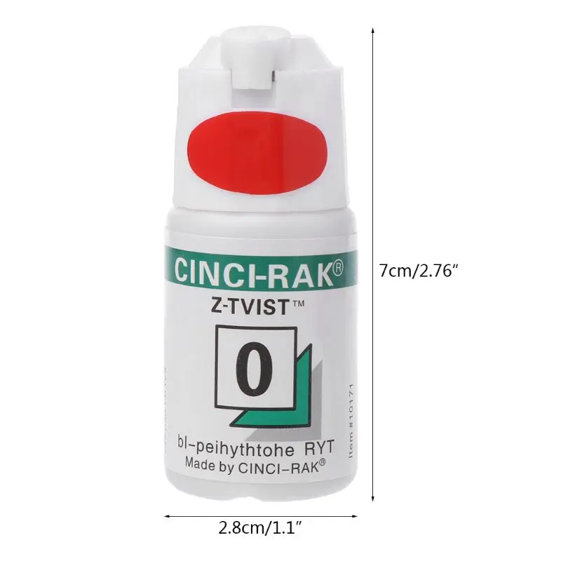 Hilo Dental, cordón de retracción gingival desechable, línea de goma de algodón tejida, Material de dentista, 1 botella, tamaño 0 00 000