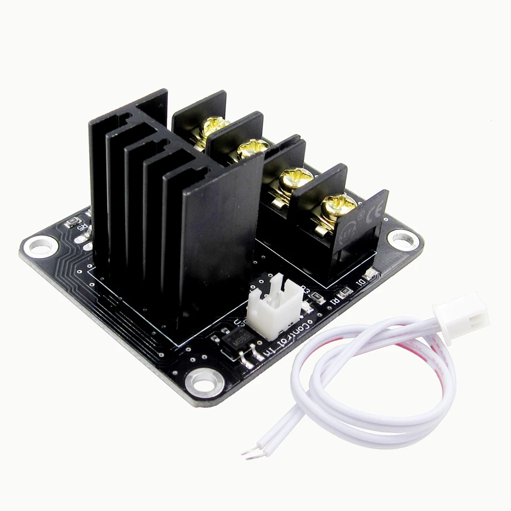 10pcs/lot 3D Printer Heated Bed Power Module/Hotbed MOSFET Expansion Module Inc 2pin Lead With Cable for Anet A8 A6 A2 Ramps 1.4