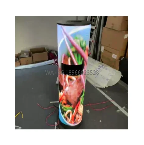 

Shenzhen MDS P2 Height1280mm Diameter 318mm Trash tank LED Display Size Support Customization for Exhibition Commercial Mall