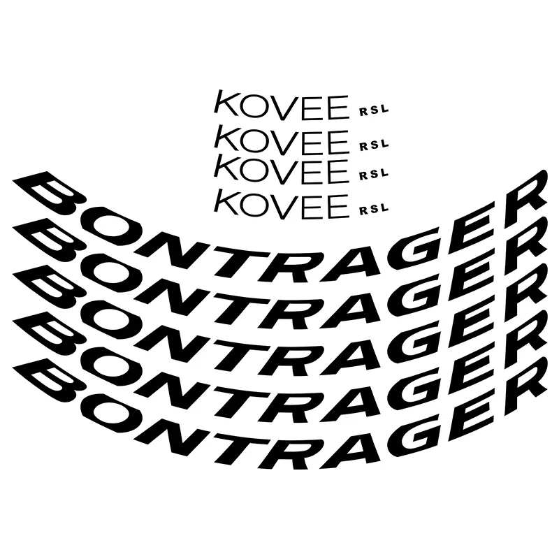 Mountain Bike Wheel Stickers for Bontrager Kovee RSL 30 Vinyl Sunscreen Waterproof Antifade MTB Bicycle Cycling Decal