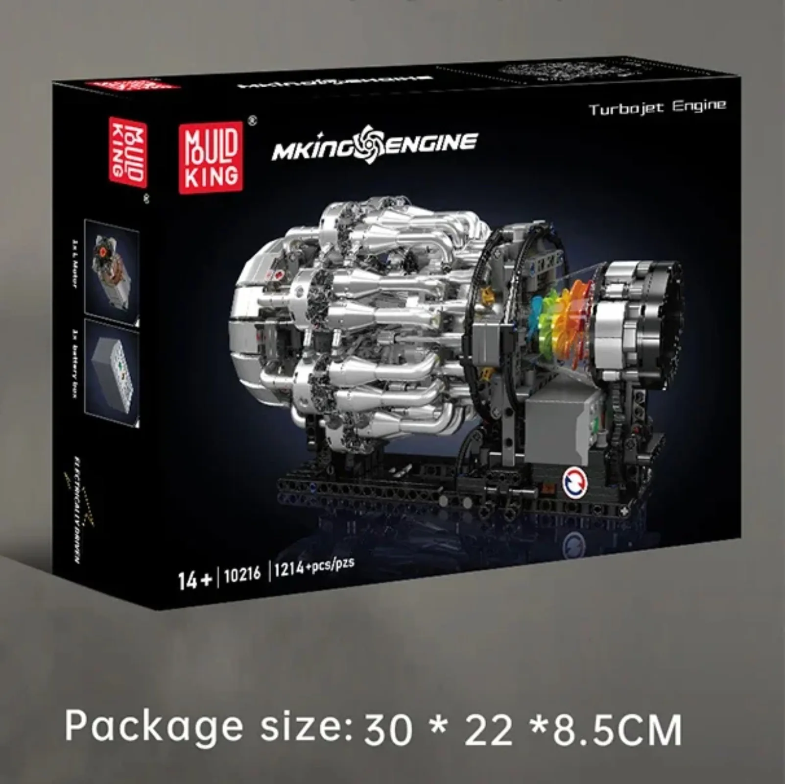 

MOLD KING 10216 Turbojet Powerplant Набор строительных блоков 1214 шт. STEM Механическая инженерия Подарок для взрослых