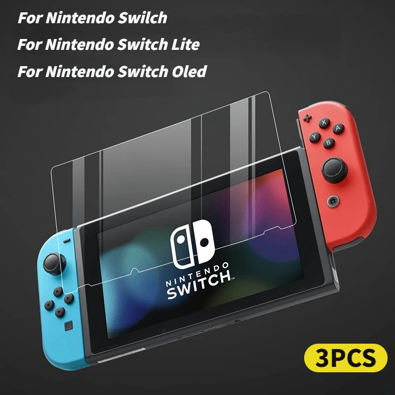 Do przełącznika Oled Lite Screen Protectos Anti-Scratch Nintendo Protective Cover NS LCD Screen Protection Skin Szkło hartowane