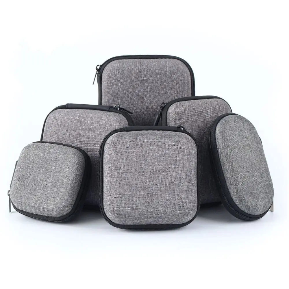 

Новый портативный чехол-сумка на молнии для наушников, мини-многофункциональная сумка для цифровых устройств, ударопрочный защитный мини-чехол для хранения наушников
