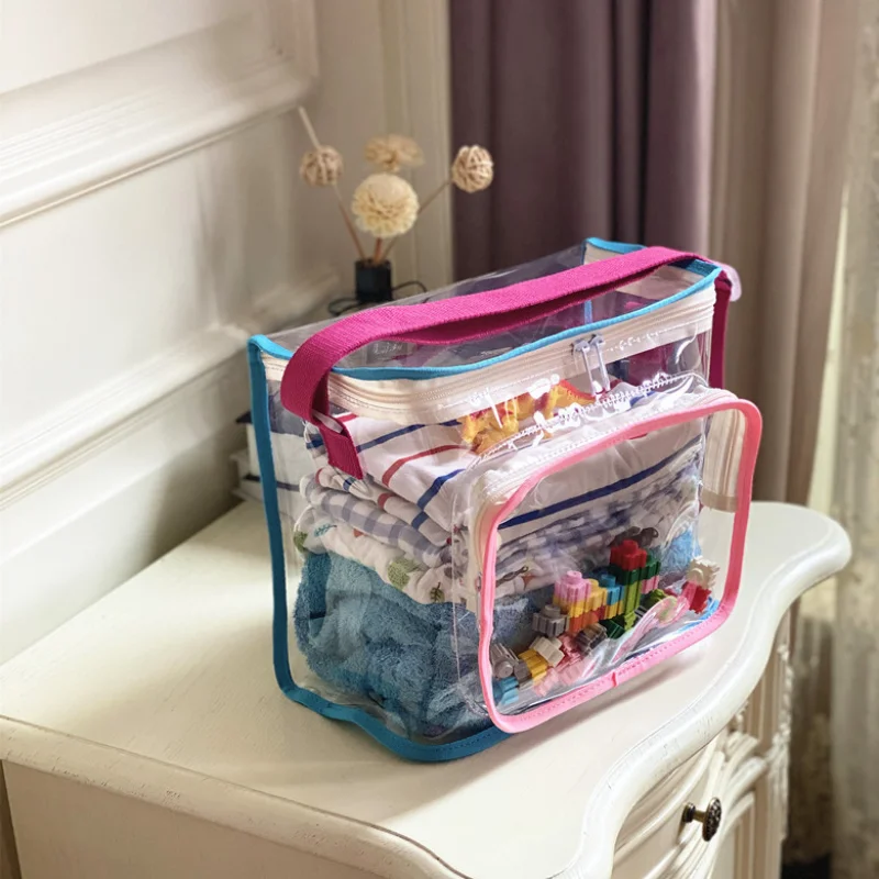 Transparent Toy Bags Swimming Backpack PVC Beach Bag Children Messenger Bag Mother Kid Bag Travel Bags Small Tote Bags for Women