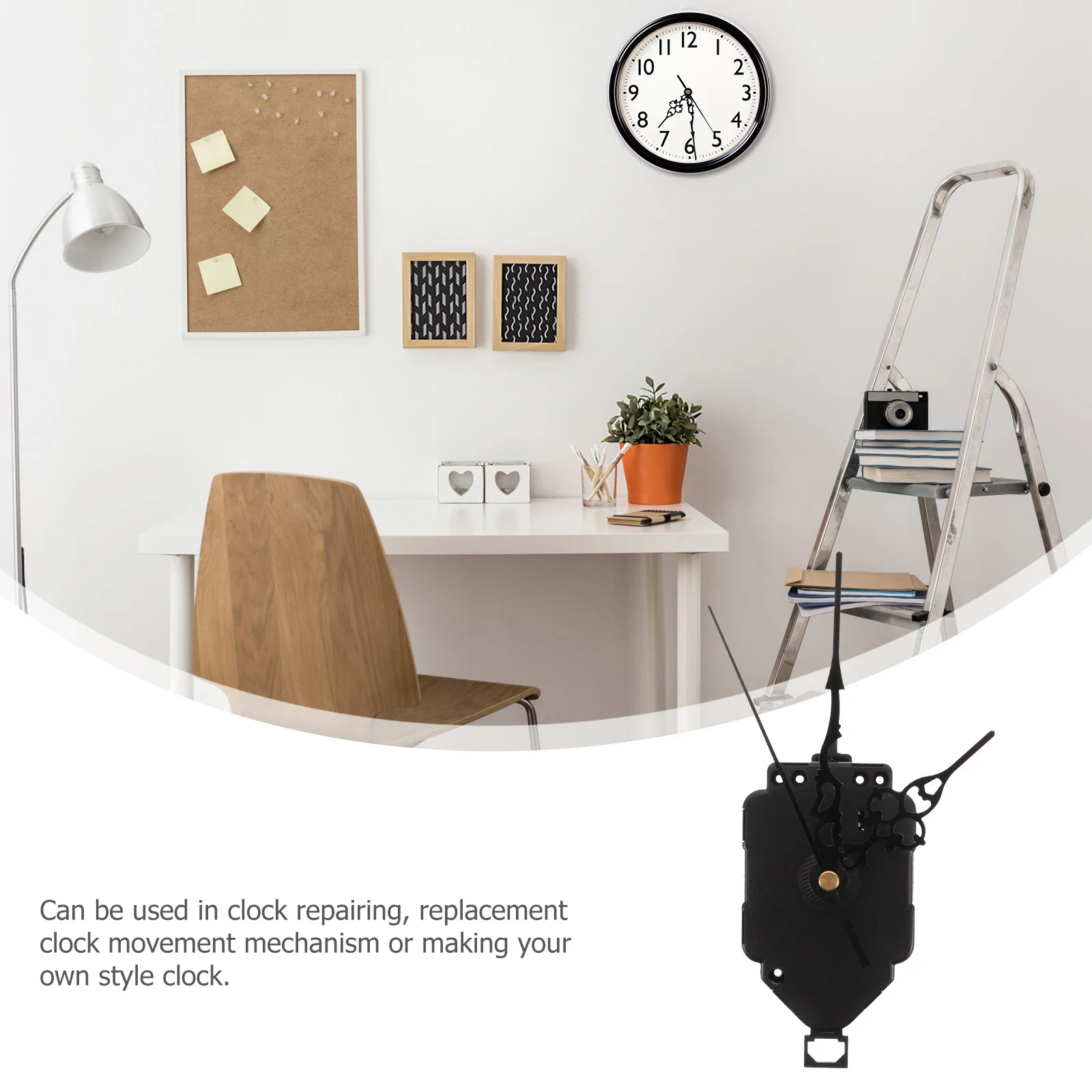 

1Set Quartz Clock Movement Replacement Kit Plastic DIY Wall Clock Mechanism Repair Parts for Home Office Craft Lovers