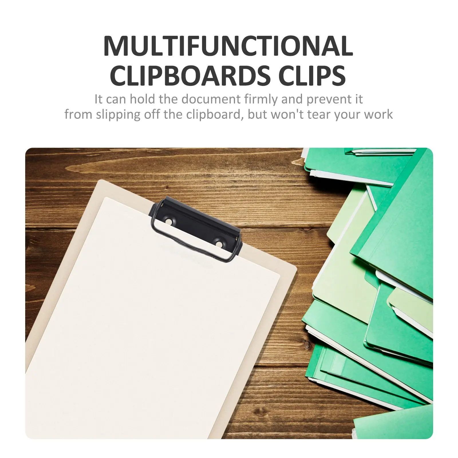 حامل لوحة القرطاسية مقاطع الحافظة المعدنية للحافظة الورقية متعددة الوظائف