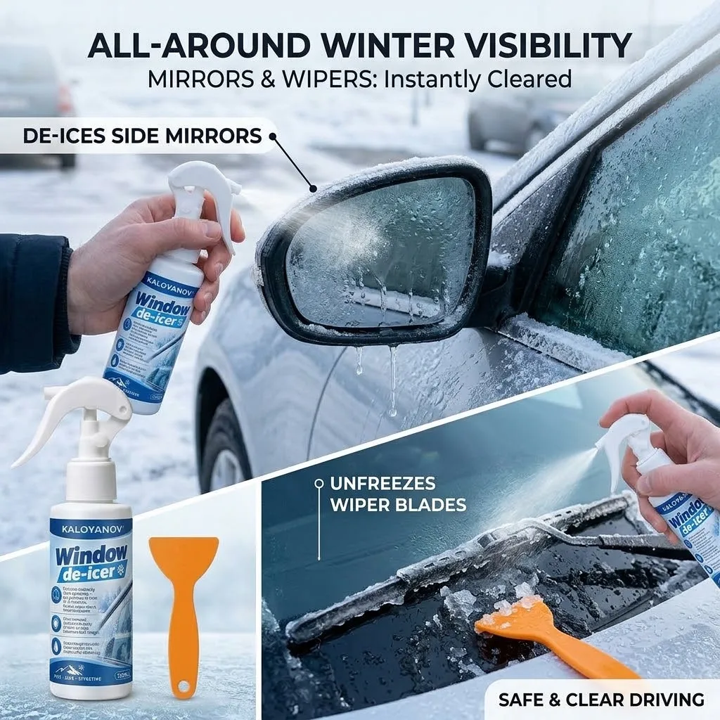 Car Windshield De-icer Spray Fast Ice Melting Defroster Auto Glass Winter Antifreeze Snow Remover Window Cleaning Accessories view 5