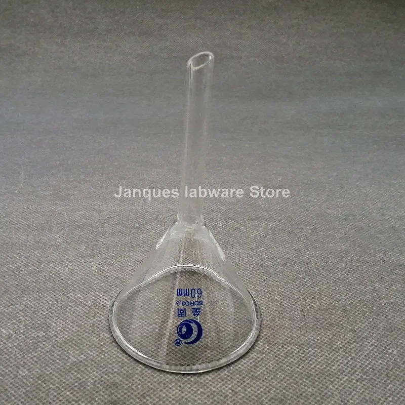 1pc diameter 60mm Transparent borosilicate Glass Triangle Funnel Laboraotry Filtering tools Chemistry Educational Stationery