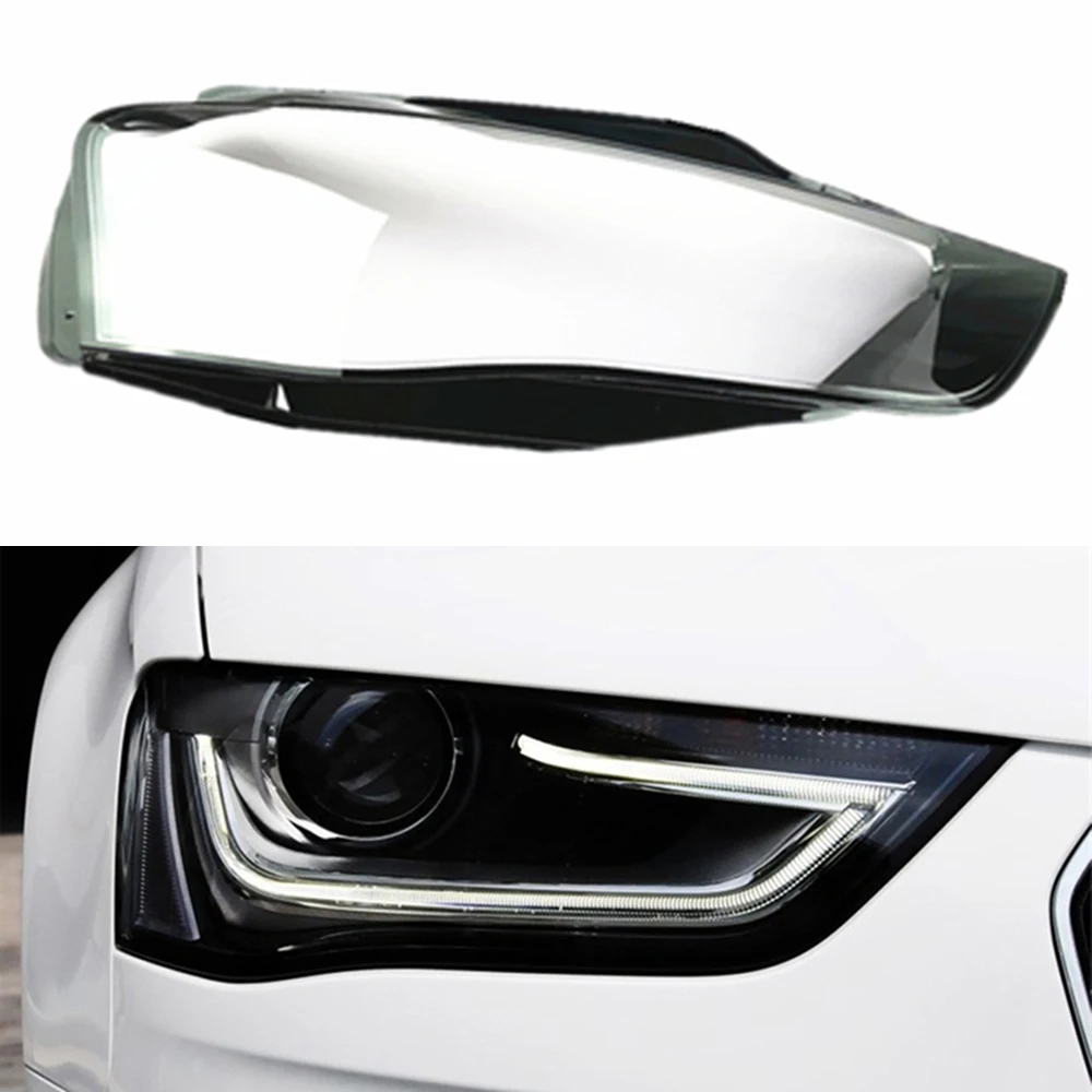 

For Audi A4 A4L B9 2013-2015 Car Replacement Headlight Case Shell Light Lamp Headlight Lens Cover Headlamp Transparent Lampshade